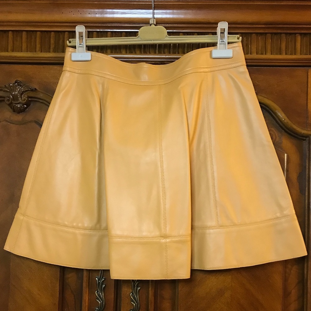 Michael Kors Collection Runway leather Skirt NWT